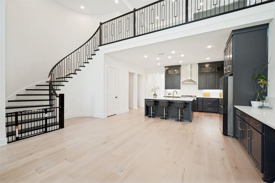 view of upstairs game room