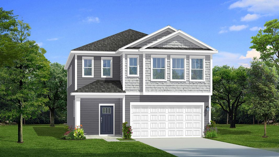 Elevation 3 rendering of the Neroli home plan by DRB Homes