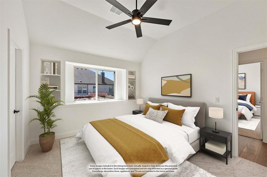 Furnished interior view inside a new home in Abe's Landing, Granbury (Image 17).