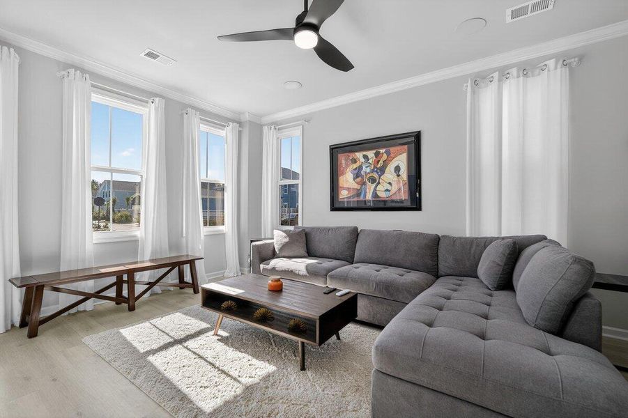 Furnished interior view inside a new home in , Summerville (Image 19). Furnished interior view inside a new home in , Summerville (Image 19).