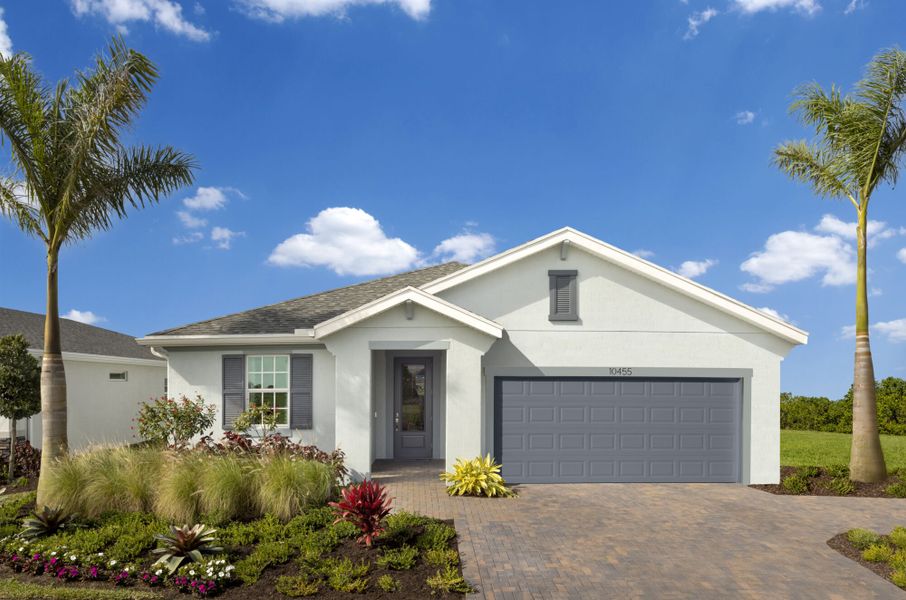 Representative exterior photo of a completed home built from the Cascades by Mattamy Homes in Tradition, Port St. Lucie, FL (Image 15). Representative exterior photo of a completed home built from the Cascades by Mattamy Homes in Tradition, Port St. Lucie, FL (Image 15).