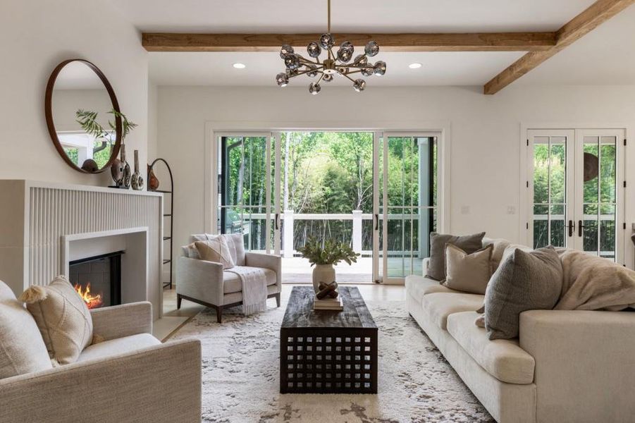 Furnished interior view inside a new home in , Milton (Image 10).