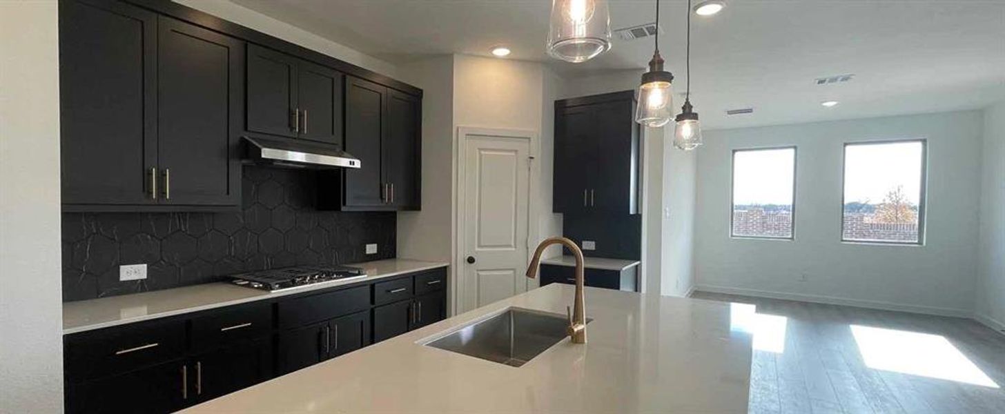 Kitchen Construction Progress featuring the Noir Collection