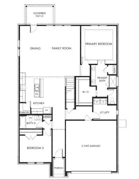 2D floor plan layout of this home in Stonehaven, Seagoville, TX (Image 3).