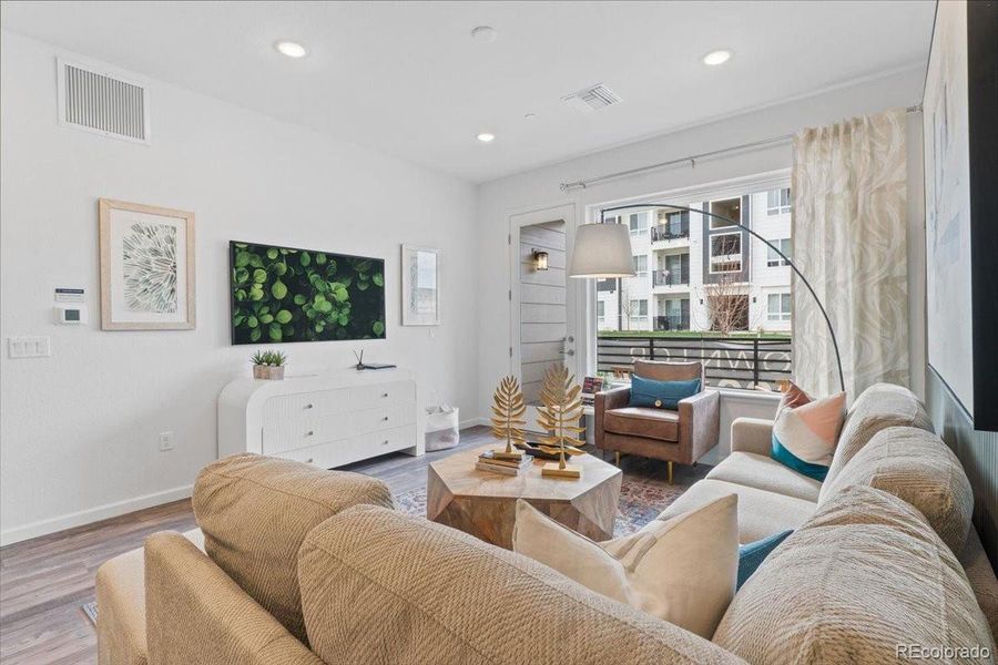 Furnished interior view inside a new home in Gateway Commons, Denver (Image 18).