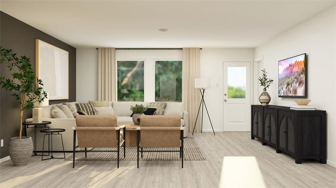 Furnished interior view inside a new home in Firefly Pointe, Hutto (Image 13).