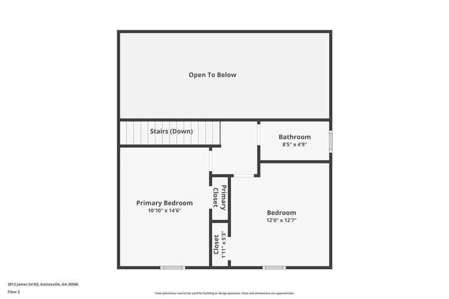 2D floor plan layout of this home in , Gainesville, GA (Image 5).
