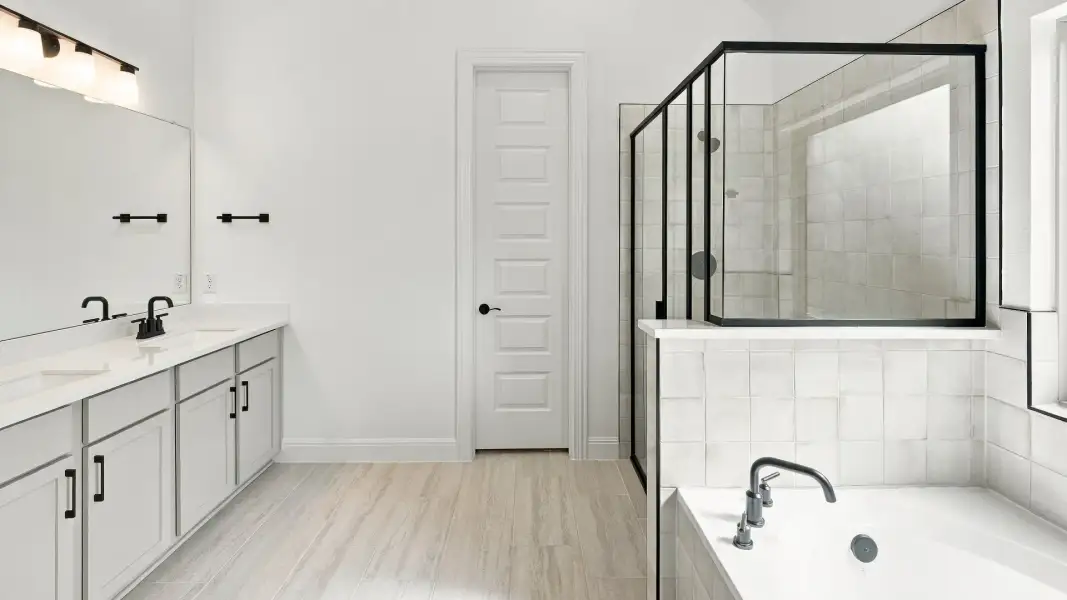 Furnished interior view inside a new home in Oaks at San Gabriel, Georgetown (Image 19).