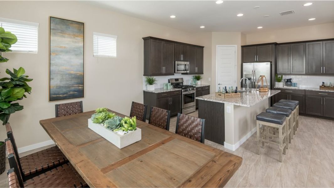 Furnished interior in a model home at Asante: Destiny in Surprise (Image 12).