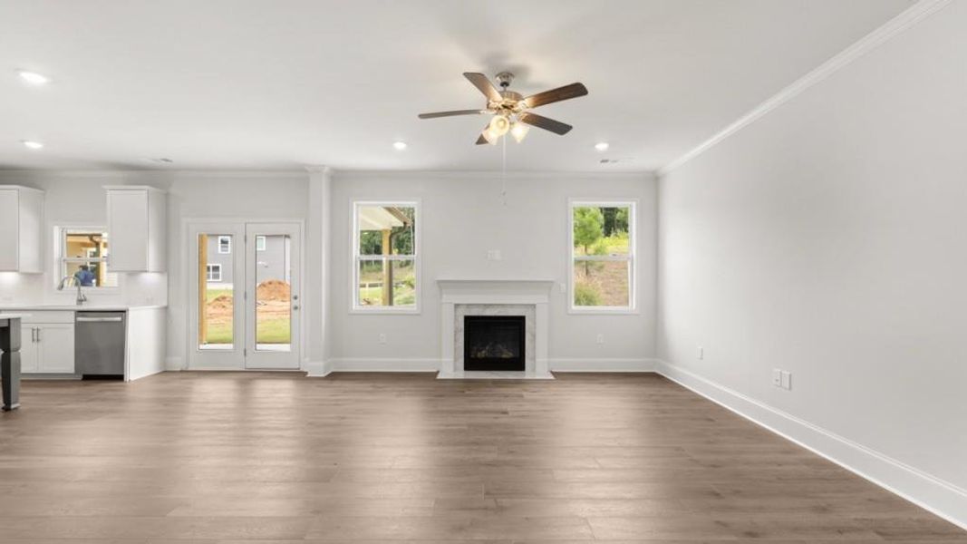 Spacious, unfurnished interior of a new home in Haven Abbey, Cumming (Image 13). Spacious, unfurnished interior of a new home in Haven Abbey, Cumming (Image 13).