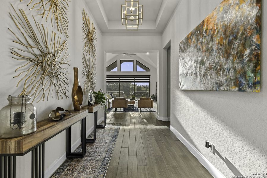 Furnished interior view inside a new home in Megan's Landing 1/2 Acre, San Antonio (Image 9). Furnished interior view inside a new home in Megan's Landing 1/2 Acre, San Antonio (Image 9).