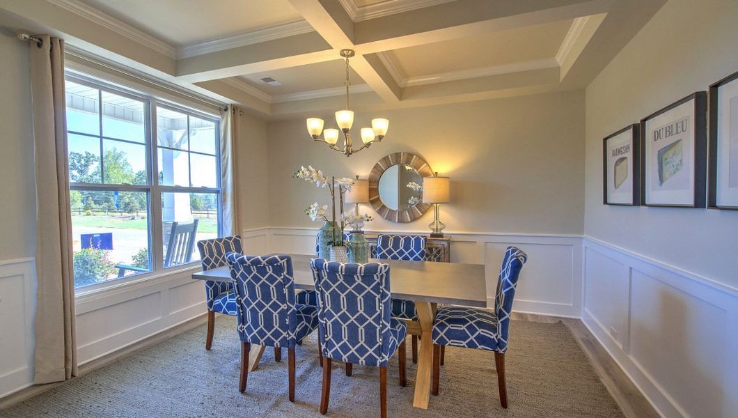 Furnished interior view inside a new home in Reserve at Tap Root Farms, Fletcher (Image 9).