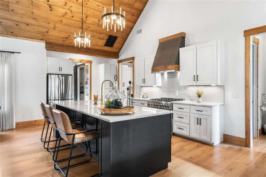 Furnished interior view inside a new home in , Ellijay (Image 45).