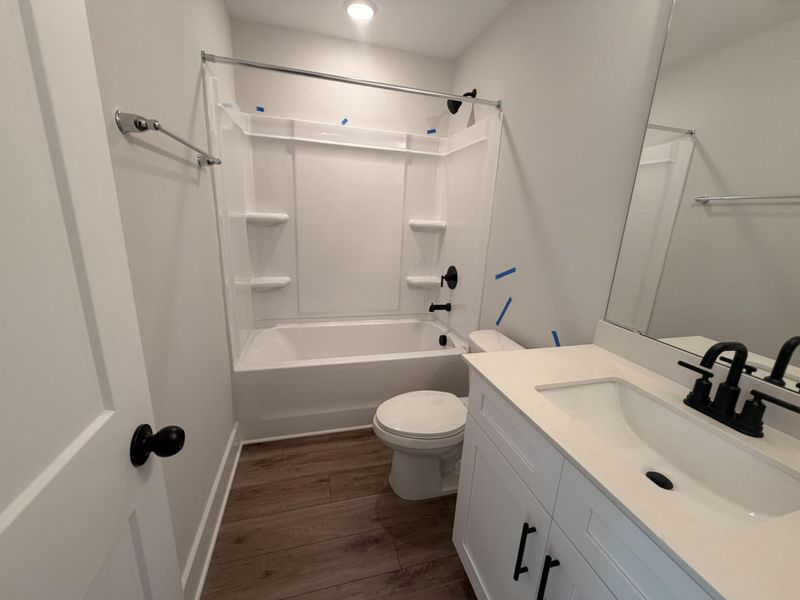 Furnished interior view inside a new home in Blythe Mill Townhomes, Waxhaw (Image 9).