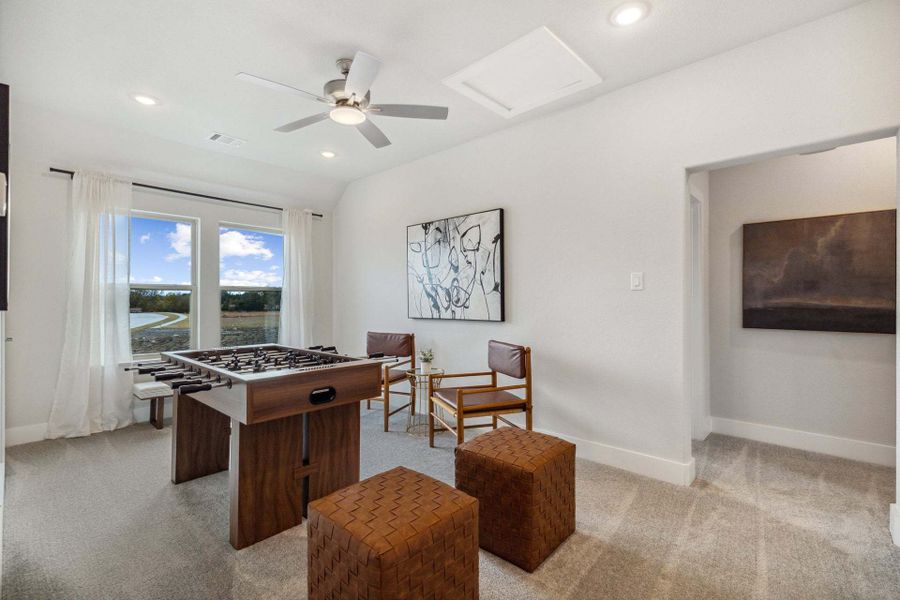 Furnished interior view inside a new home in Dove Hollow, Waxahachie (Image 18).