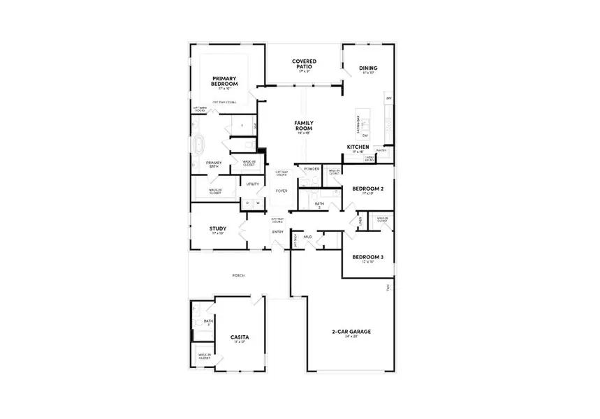 2D floor plan layout of this home in Elyson, Katy, TX (Image 2). 2D floor plan layout of this home in Elyson, Katy, TX (Image 2).