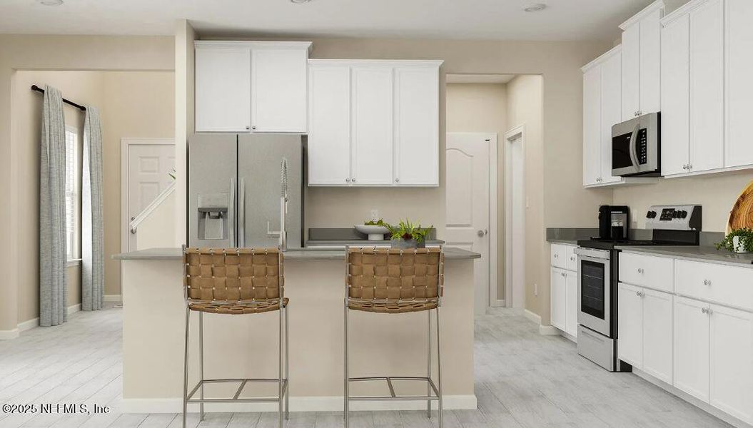 Furnished interior view inside a new home in Avalon Woods, Jacksonville (Image 12).