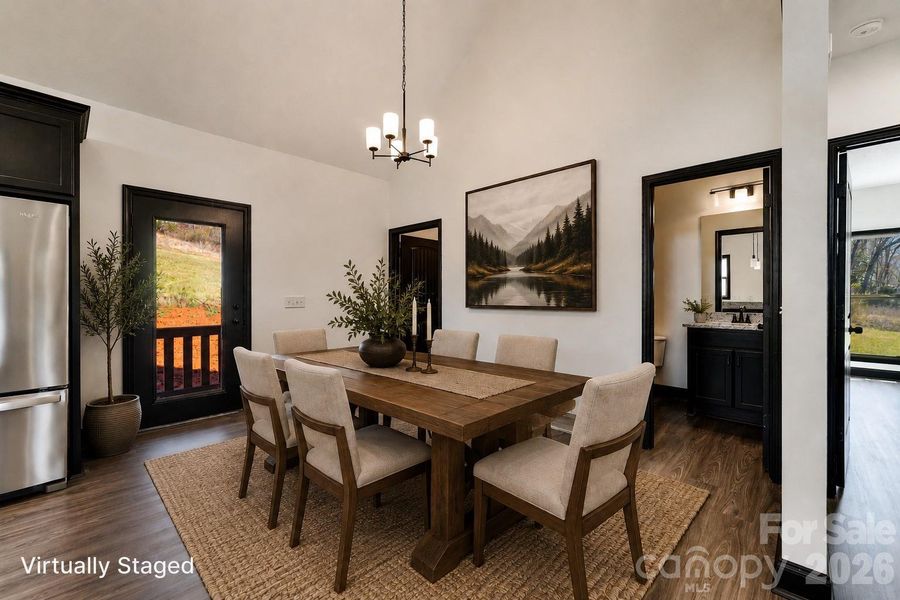 Furnished interior view inside a new home in , Franklin (Image 12).
