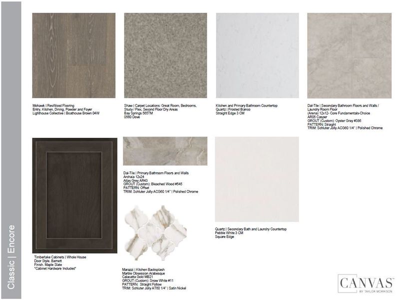 Sample of building materials used in homes in Trailstone, Arvada (Image 30).