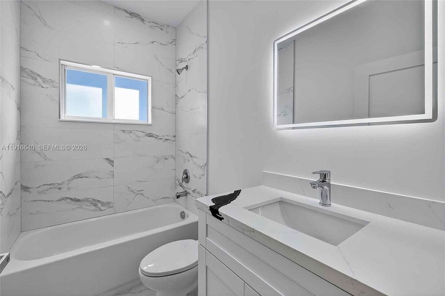 Furnished interior view inside a new home in , Miami (Image 14).