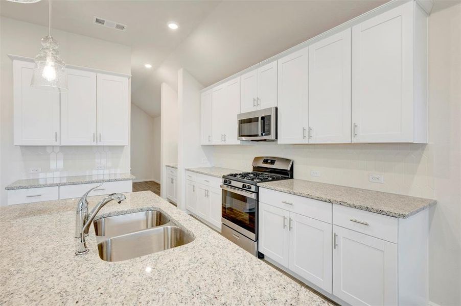 Furnished interior view inside a new home in The Preserve, Justin (Image 10).