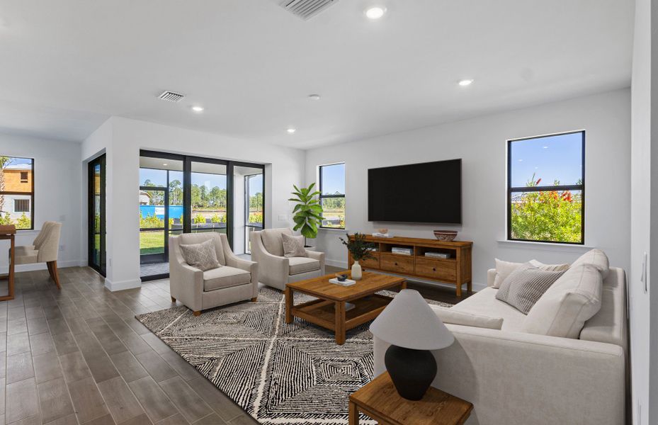 Furnished interior view inside a new home in Terreno, Naples (Image 14).