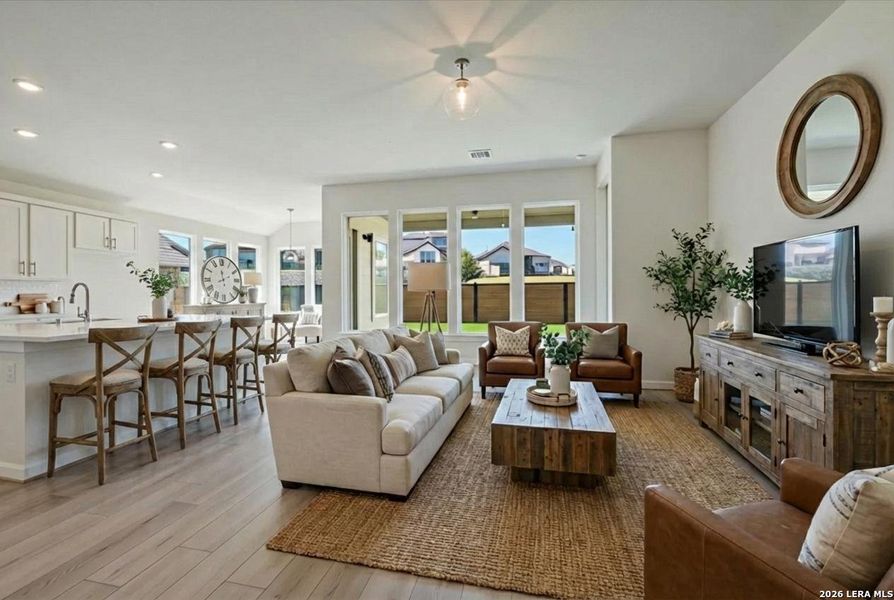 Furnished interior view inside a new home in Meyer Ranch, New Braunfels (Image 8).