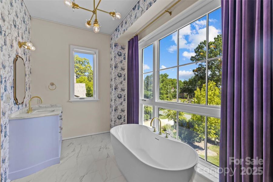 Furnished interior view inside a new home in , Charlotte (Image 17).