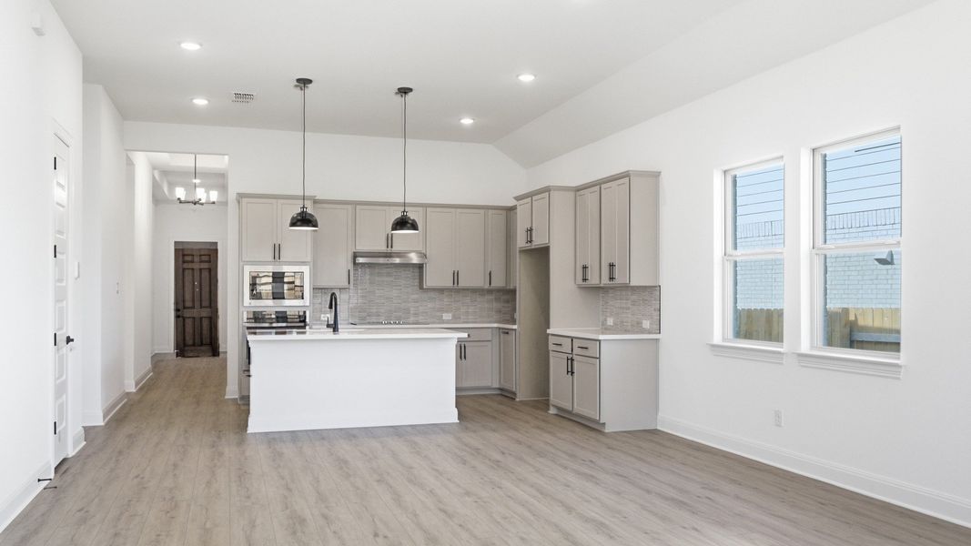 Furnished interior view inside a new home in Oaks at San Gabriel, Georgetown (Image 17).