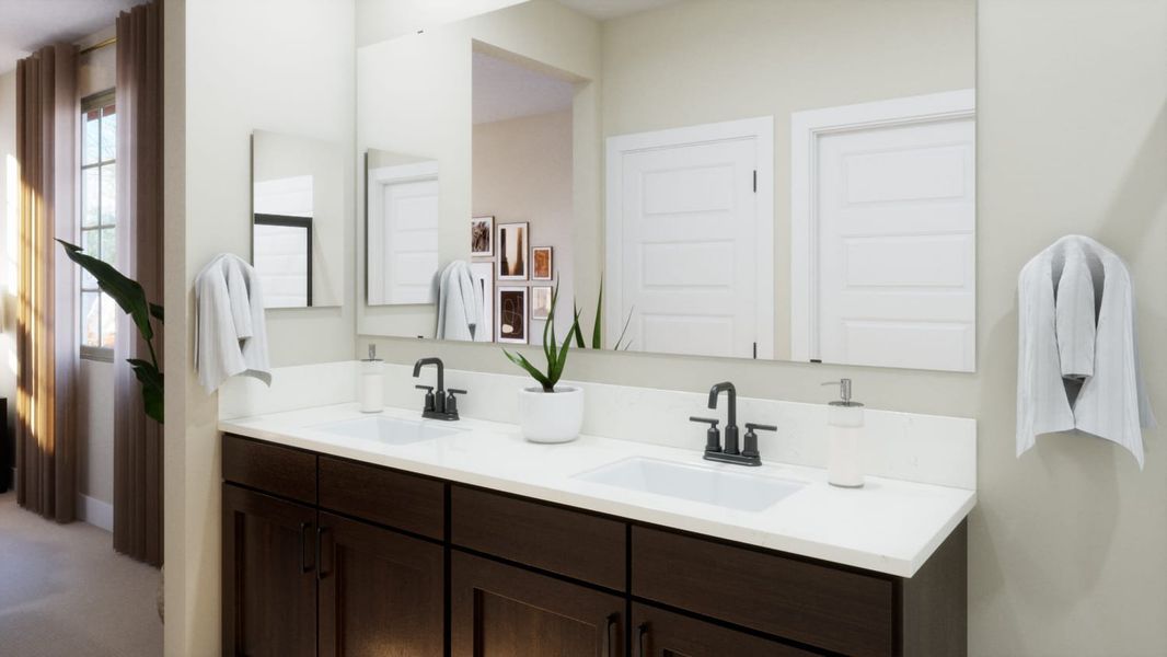 Primary Bathroom | Mariposa | Mira Vista at Victory in Buckeye, AZ by Landsea Homes