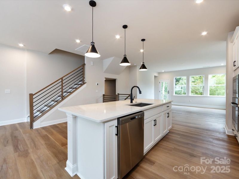 GE Stainless Appliances and Modern Single Basin Sink