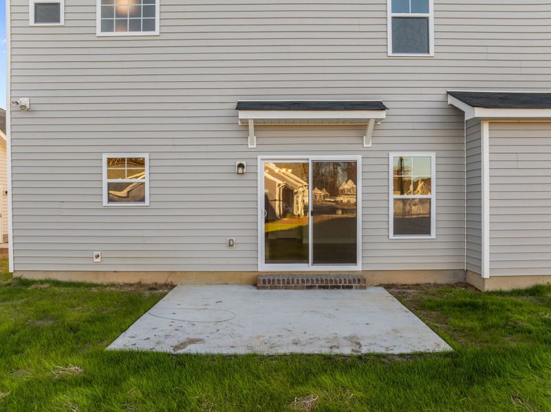 Exterior details and patio area of a home in Arbor Hills South, Greenville (Image 27). Exterior details and patio area of a home in Arbor Hills South, Greenville (Image 27).