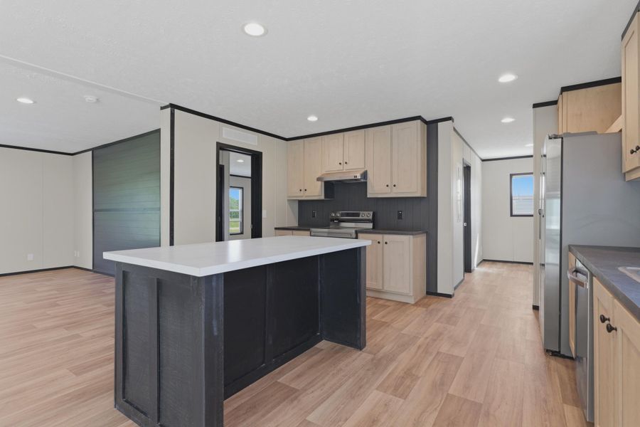 Furnished interior view inside a new home in , Cross (Image 6).