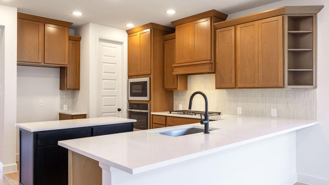 Furnished interior view inside a new home in Lariat 45', Liberty Hill (Image 8).