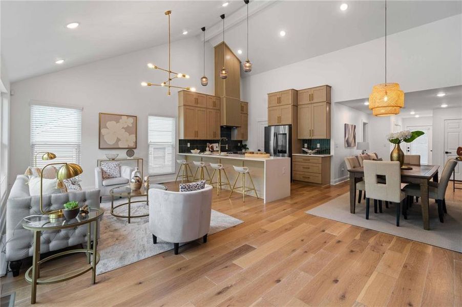 Furnished interior view inside a new home in , Decatur (Image 9).
