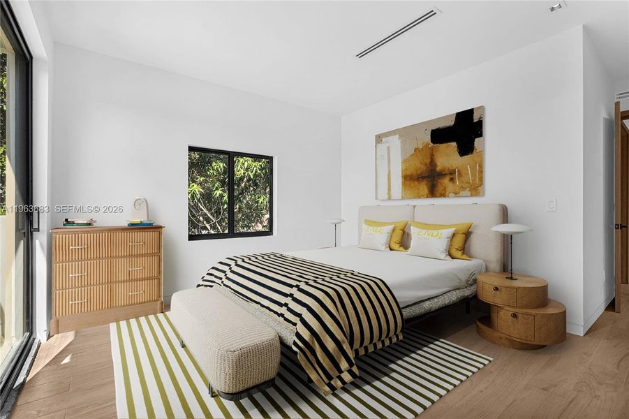 Furnished interior view inside a new home in , Miami (Image 18). Furnished interior view inside a new home in , Miami (Image 18).