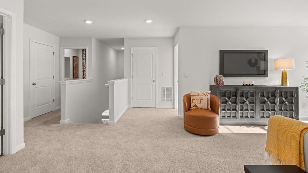 Furnished interior view inside a new home in Northwoods at Mirror Lake, Villa Rica (Image 3). Furnished interior view inside a new home in Northwoods at Mirror Lake, Villa Rica (Image 3).