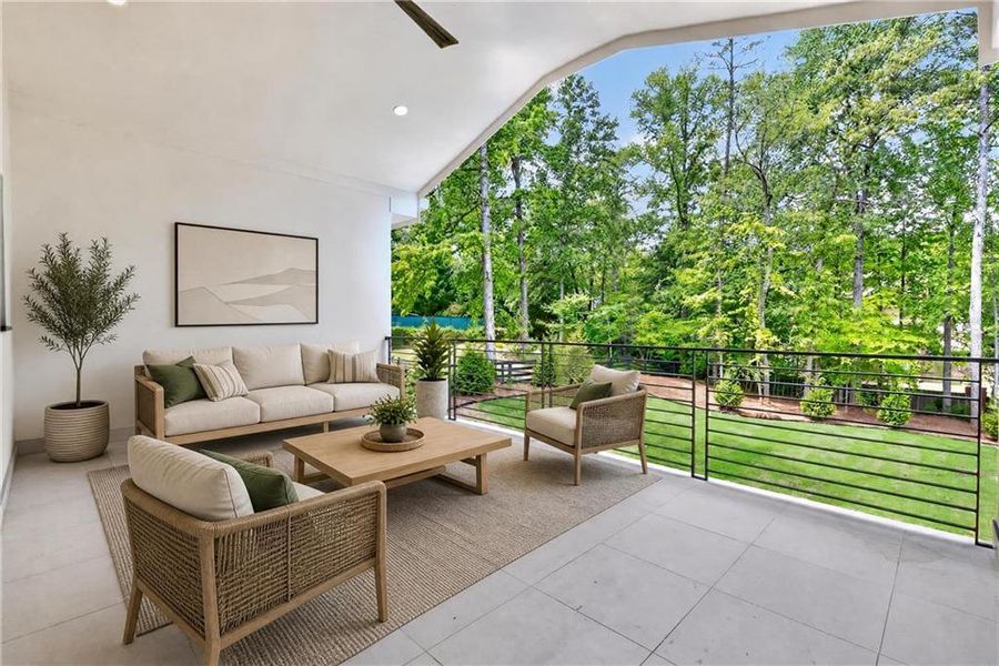 Exterior details and patio area of a home in , Sugar Hill (Image 32).