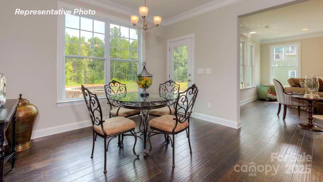 Furnished interior view inside a new home in Sanctuary at Southgate, Indian Trail (Image 28).