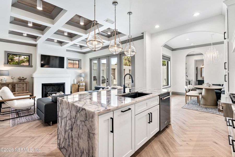 Furnished interior view inside a new home in , Palm Coast (Image 52).
