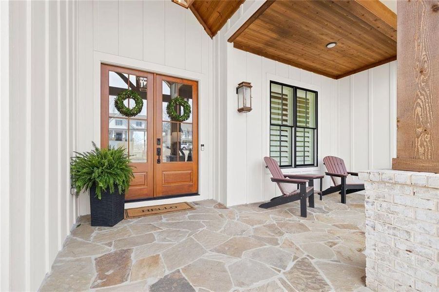 Exterior details and patio area of a home in , Dawsonville (Image 29).