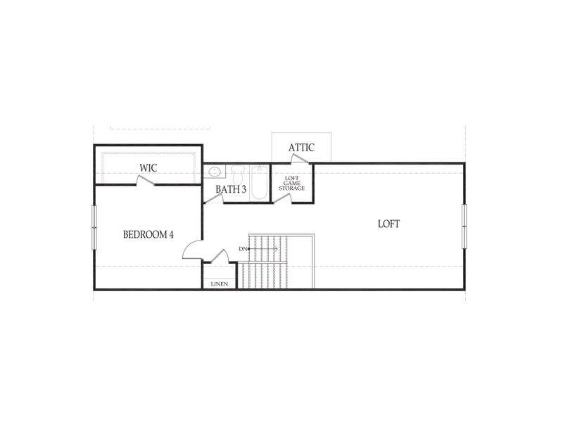 2D floor plan layout for the The Addison by My Home Communities in Club Cottages at Harbor Club, Greensboro, GA (Image 4). 2D floor plan layout for the The Addison by My Home Communities in Club Cottages at Harbor Club, Greensboro, GA (Image 4).
