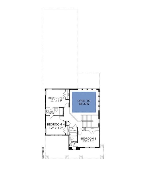 2D floor plan layout for the Kauai - Classic Series | 50' Wide Lots by ICI Homes in Laureate Park, Orlando, FL (Image 3).