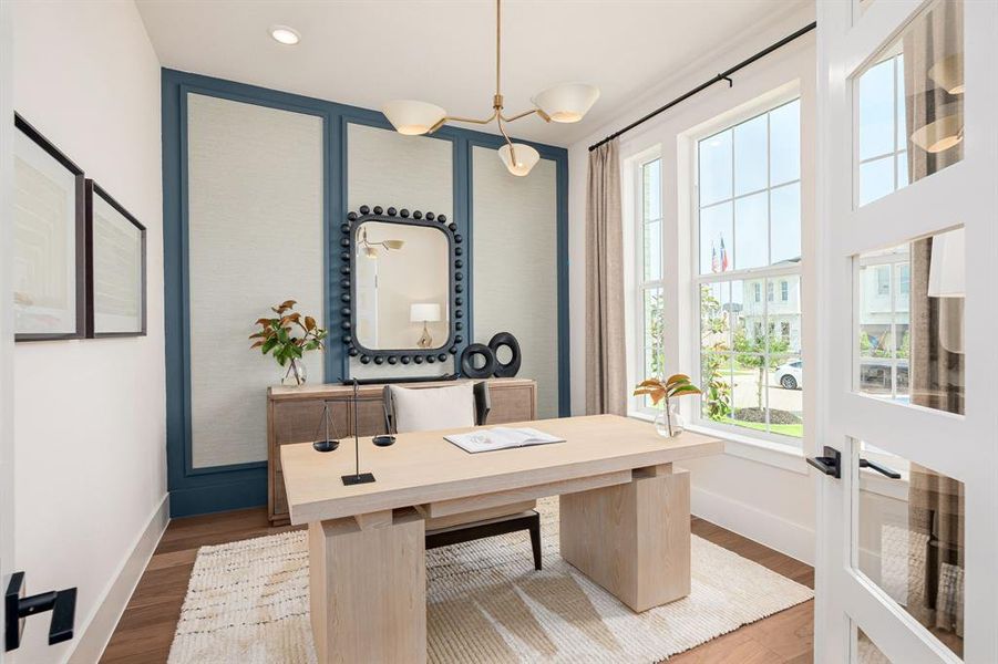 Furnished interior view inside a new home in East Village - Classic Series, Frisco (Image 27).