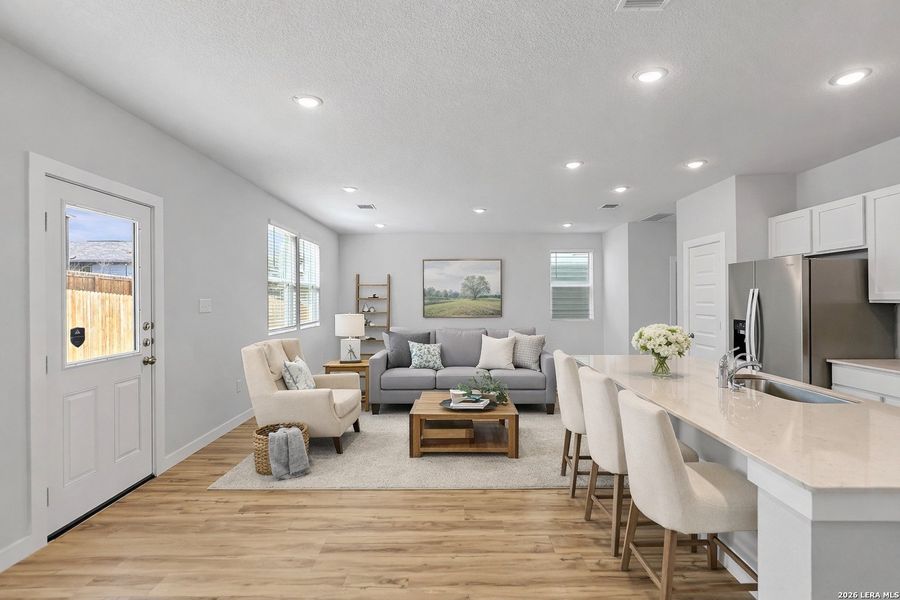 Furnished interior view inside a new home in Bear Creek, San Antonio (Image 12).