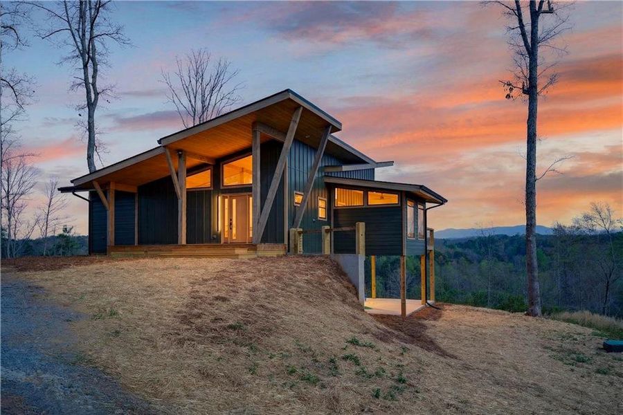 In-progress construction of a new home in , Ellijay, GA (Image 39).