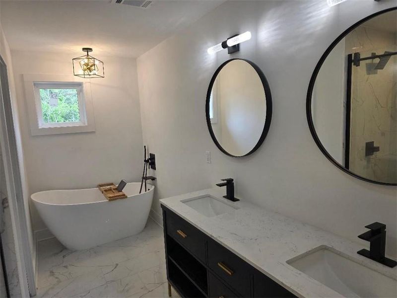 Furnished interior view inside a new home in , Atlanta (Image 9).
