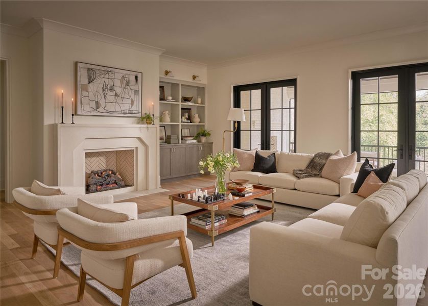 Furnished interior view inside a new home in , Charlotte (Image 6). Furnished interior view inside a new home in , Charlotte (Image 6).