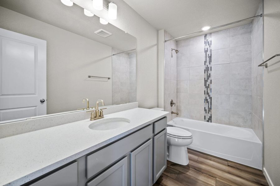 Furnished interior view inside a new home in The Glen-12, Colorado Springs (Image 7). Furnished interior view inside a new home in The Glen-12, Colorado Springs (Image 7).