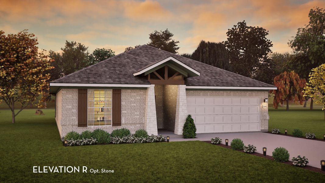 Representative exterior photo of a completed home built from the Creede by CastleRock Communities in Solterra, Mesquite, TX (Image 17). Representative exterior photo of a completed home built from the Creede by CastleRock Communities in Solterra, Mesquite, TX (Image 17).